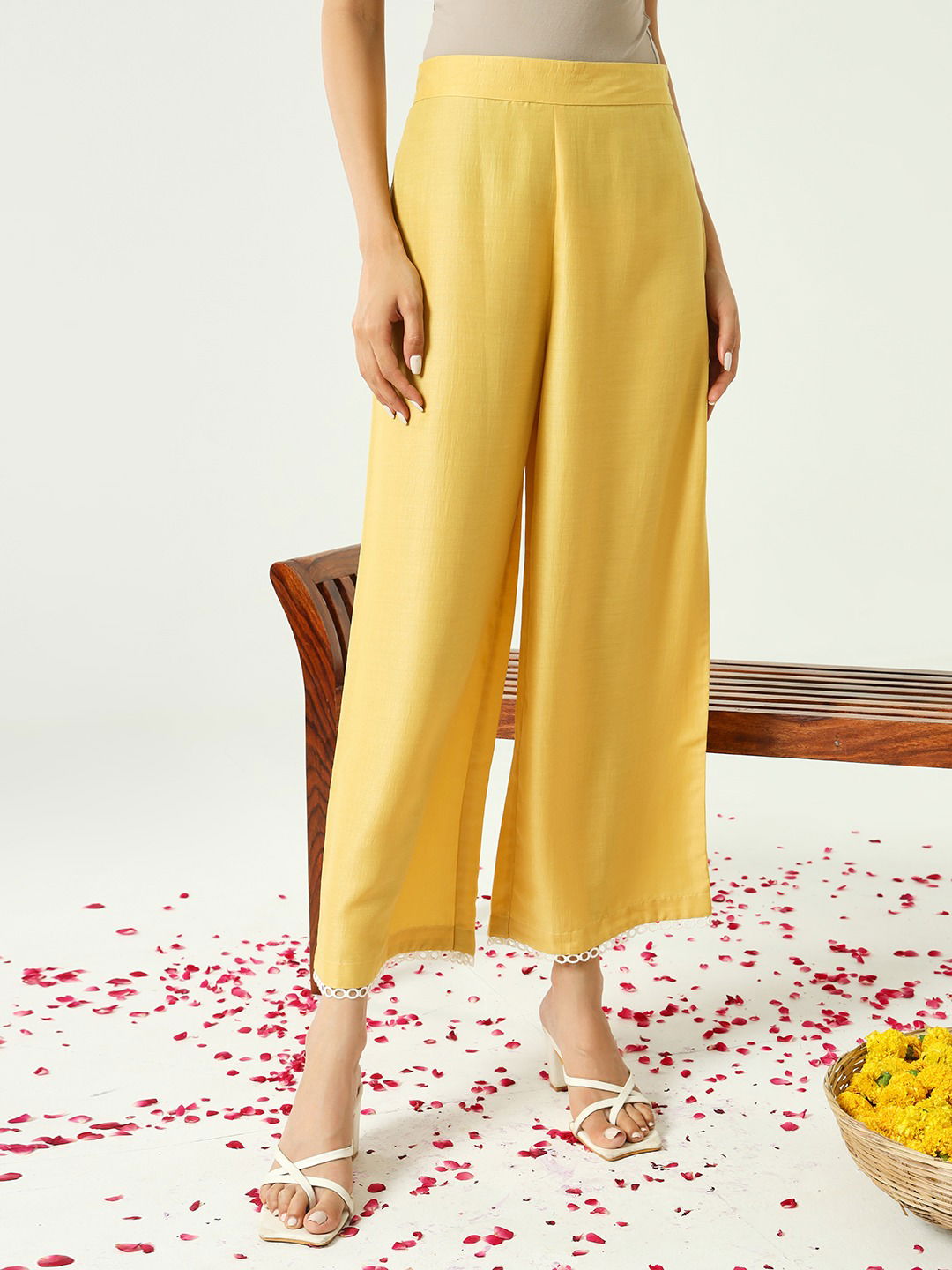 SET0155 Yellow Fiorra Silk Raksha Bandhan Special Kurti With Bottom Dupatta Wholesalers In Surat